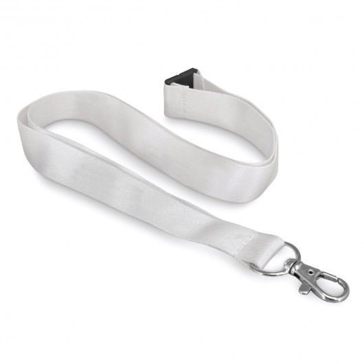 Soft Touch Lanyards white